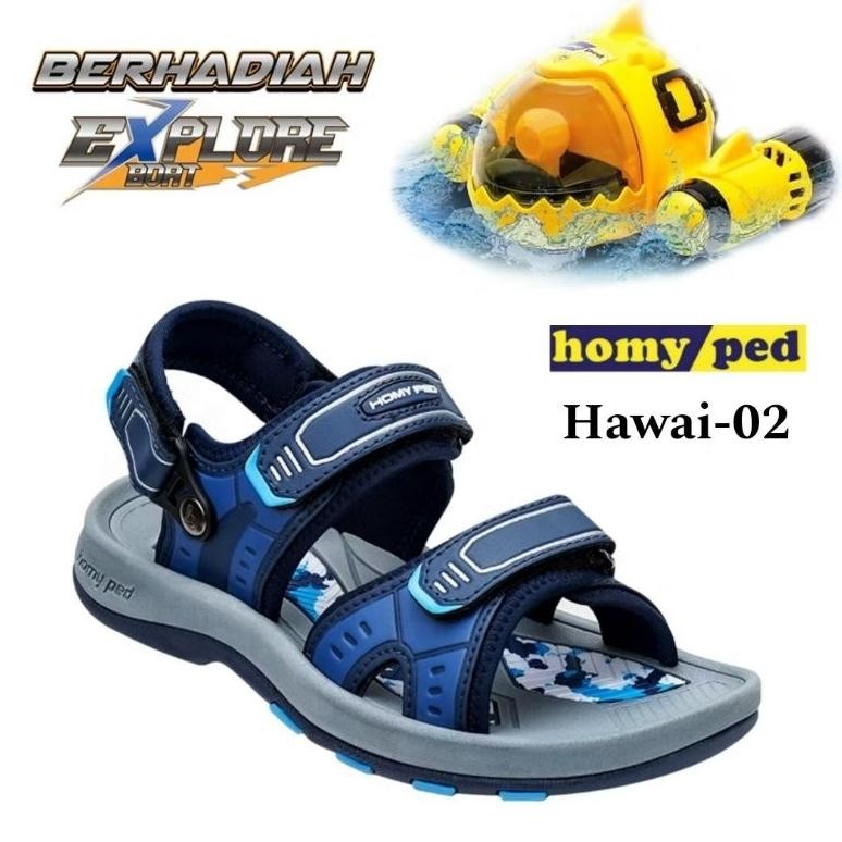 Sandal Gunung Anak Cowok Berhadiah Mainan Keren Homyped Sol Karet Anti Licin Size 28 Sd 37 Original 