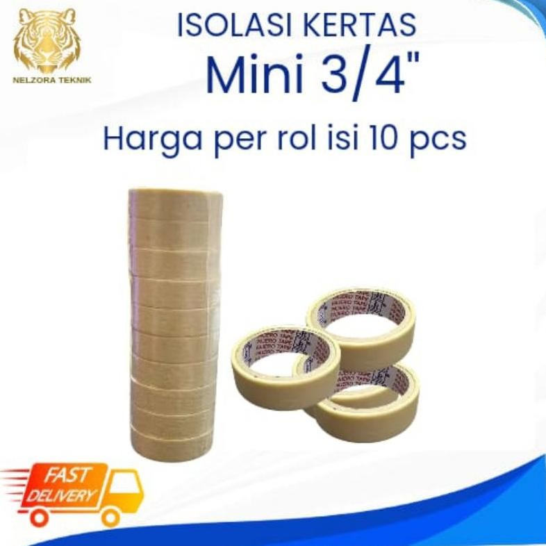 

(1Rol/10Pcs) Isolasi Kertas Mini 3/4
