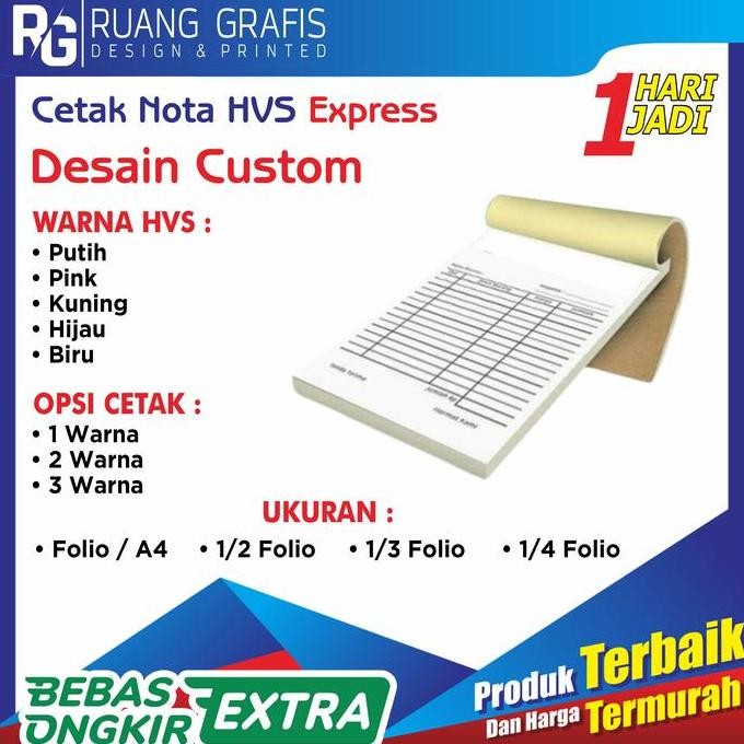 

CETAK BUKU NOTA 1PLY 1 RIM