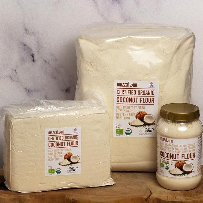 

Promo Tepung Kelapa Organik Mezzaluna 1000Gr 1Kg Organic Coconut Flour Diet Keto 1 Kg