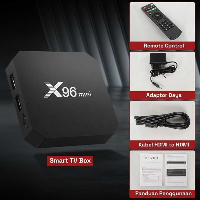 ALAT UBAH TV BIASA JADI SMART TV ANDROID - X96 MINI SMART TV BOX ANDROID 9 DDR3 1GB 8GB