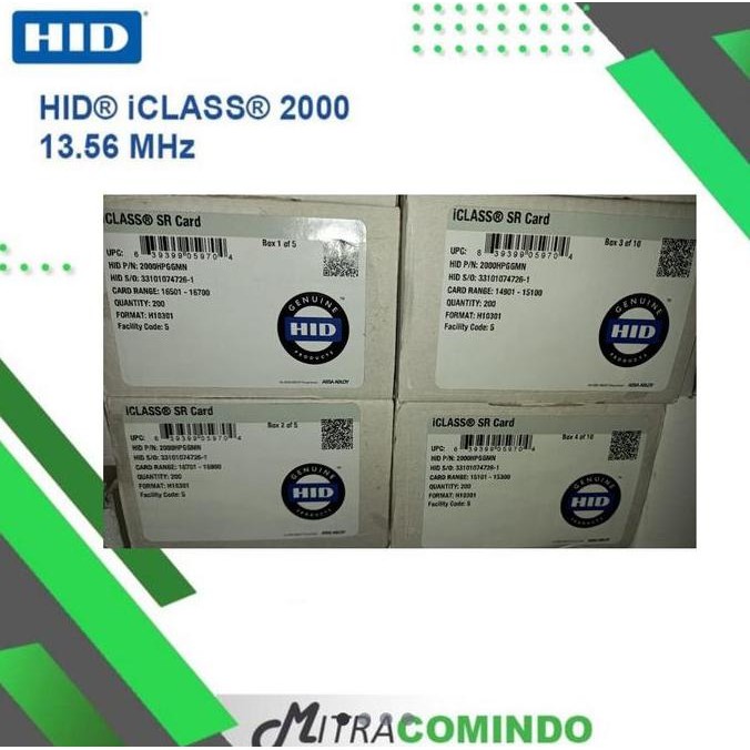 

KARTU AKSES HID ICLASS 2000 SMART CARD