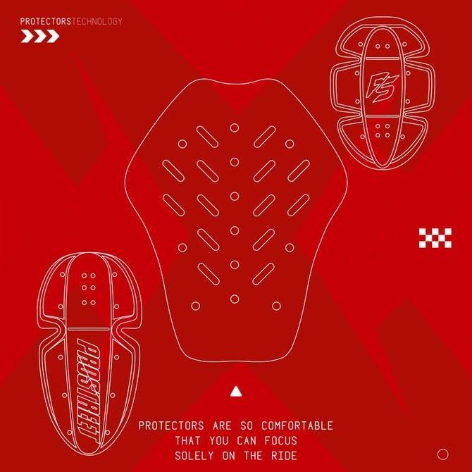 Murah Jaket Motor - Rc X Prostreet Atlas V2 Collab Black Red Jacket Original