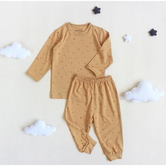 Promo Emico Tencel Toddler Pyjamas Set Baby - Pjs Piyama Anak Balita Bayi