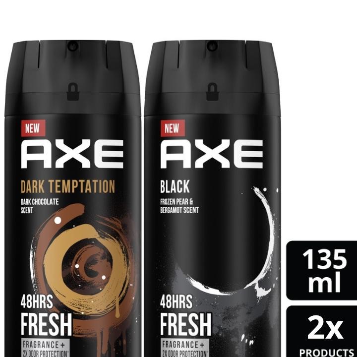 cun_CUN Axe Dark Temptation 135ml + Axe Black 135ml