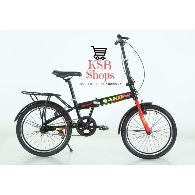 [Ksb] Sepeda Folding Bike Sepeda Gowes Lipat Anak Remaja Dewasa Uni Cowok Cewek Ukuran 16 Inch 18 In