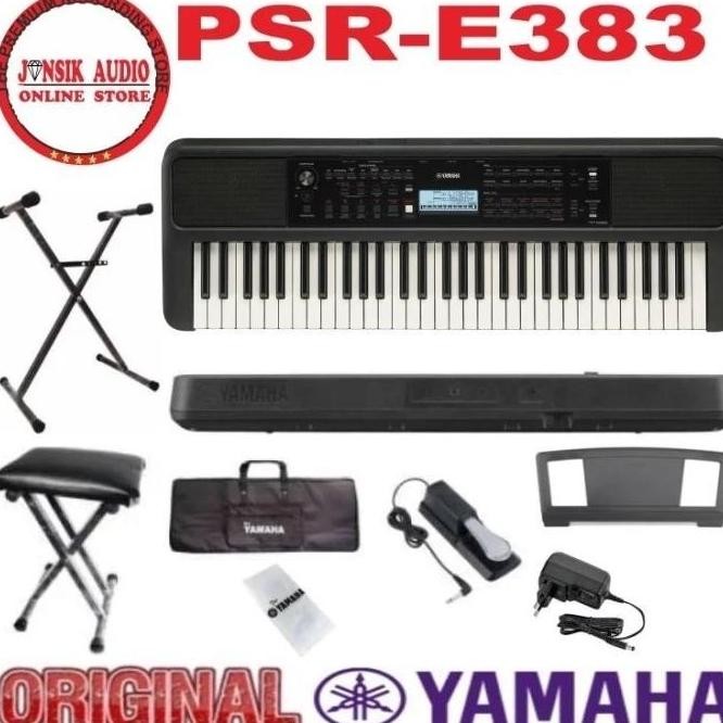 Alat Musik Yamaha Psre 383 Paket Keyboard Yamaha Psr E383