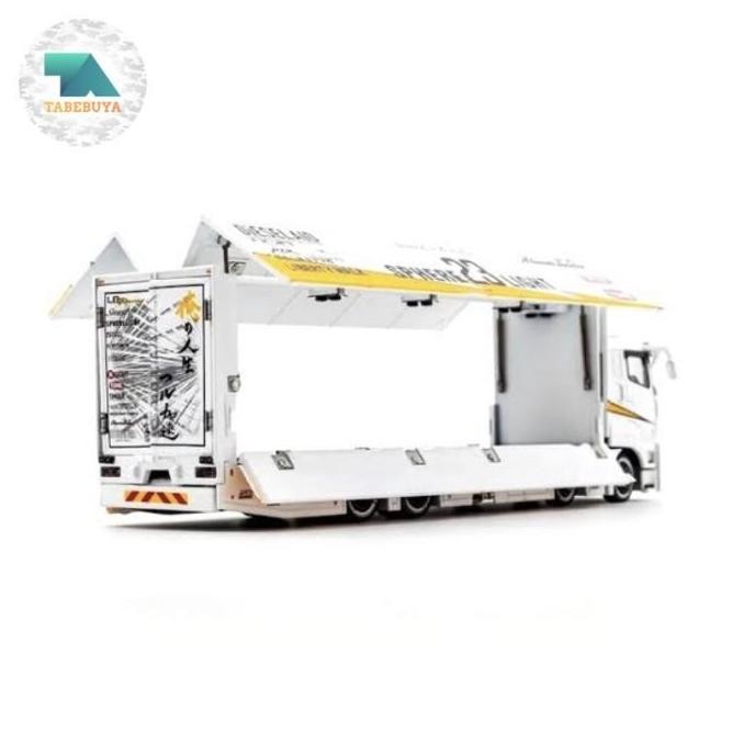 Diecast Truck Mitsubhisi Fuso Super Great Transporter Lbwk Liberty Walk #23 Sphere Lightning Livery 