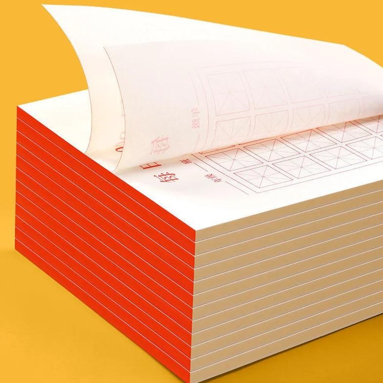 

New 100pcs/Set Pen Calligraphy Paper Chinese Character Writing Grid Rice Square Exercise Book For Beginner For Chinese Practice Terbaru