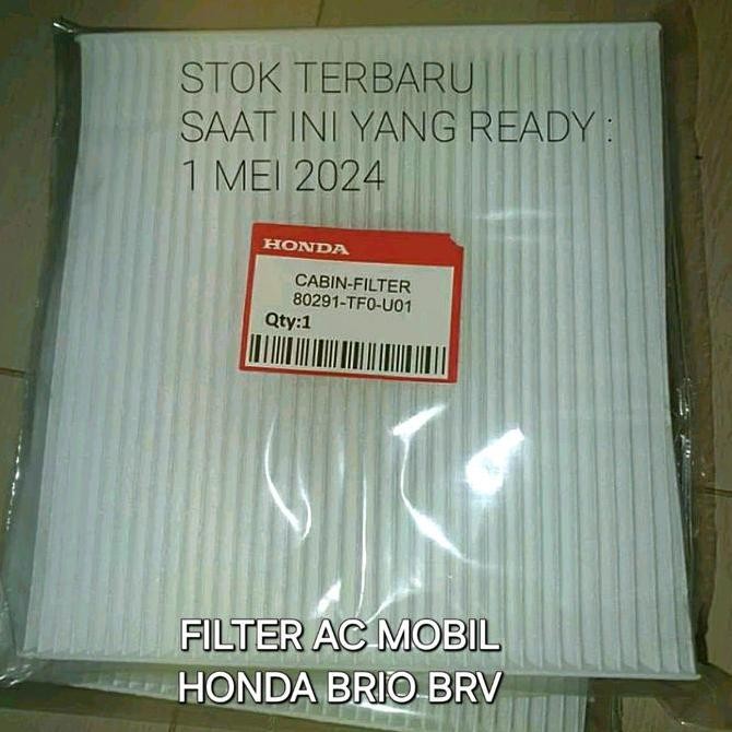 . PAKET FILTER AC MOBIL HONDA BRIO MOBILIO BRV HRV PLUS TUTUP FILTER AC