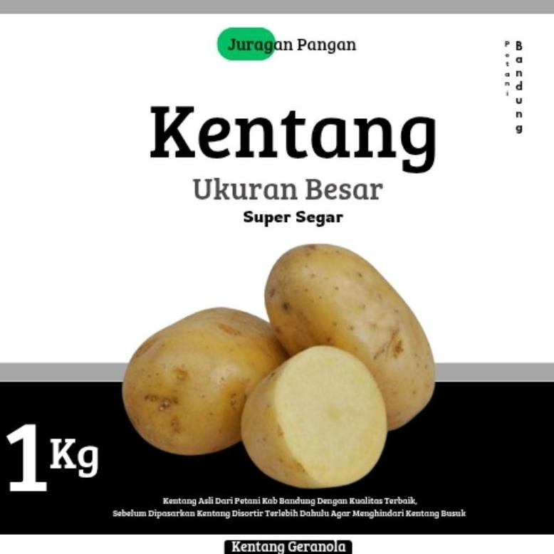 

Dapatkan Kentang Super Segar [ Ukuran Besar 1 Kg ]