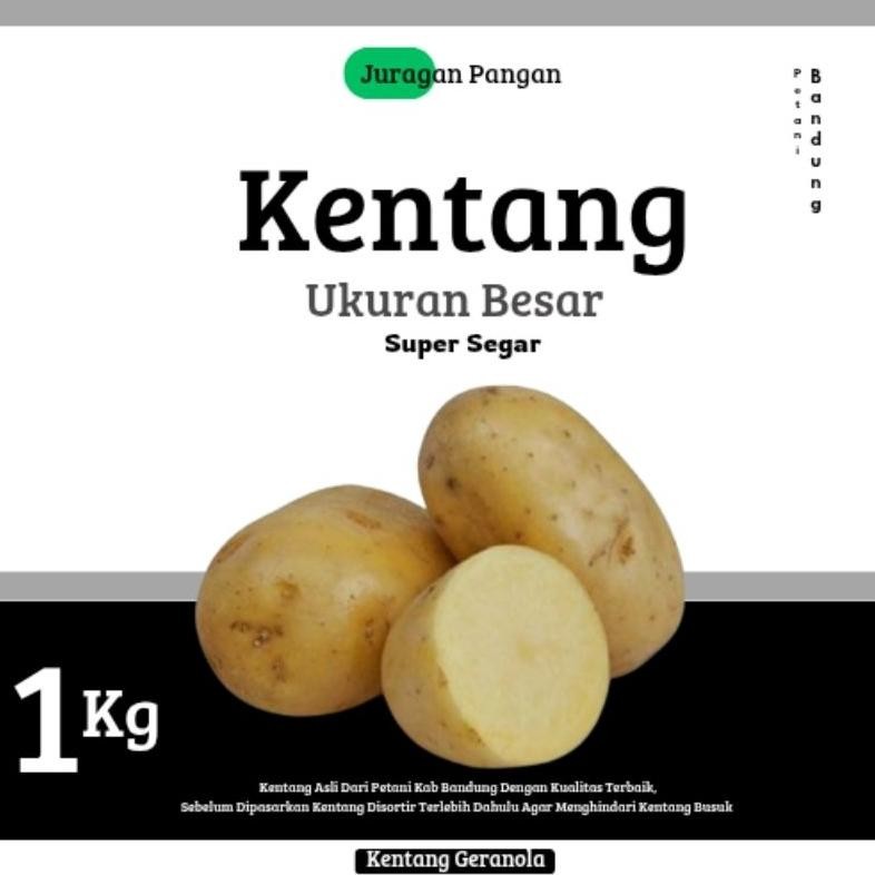 

New Kentang Super Segar [ Ukuran Besar 1 Kg ]