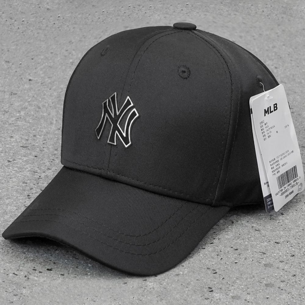 Topi Ny Mlb Baseball Pria Logo Metal Plat Besi Mirror Original Full Tag