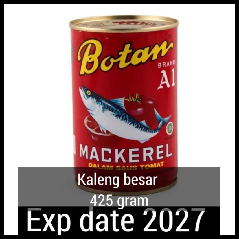 

425 GRAM BOTAN IKAN MAKAREL DALAM SAUS TOMAT KALENG / AK HU A