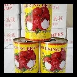 

(SATUAN) HERRING BRAND LYCHEE SYRUP BUAH LECI SIRUP KALENG OJOL ONLY