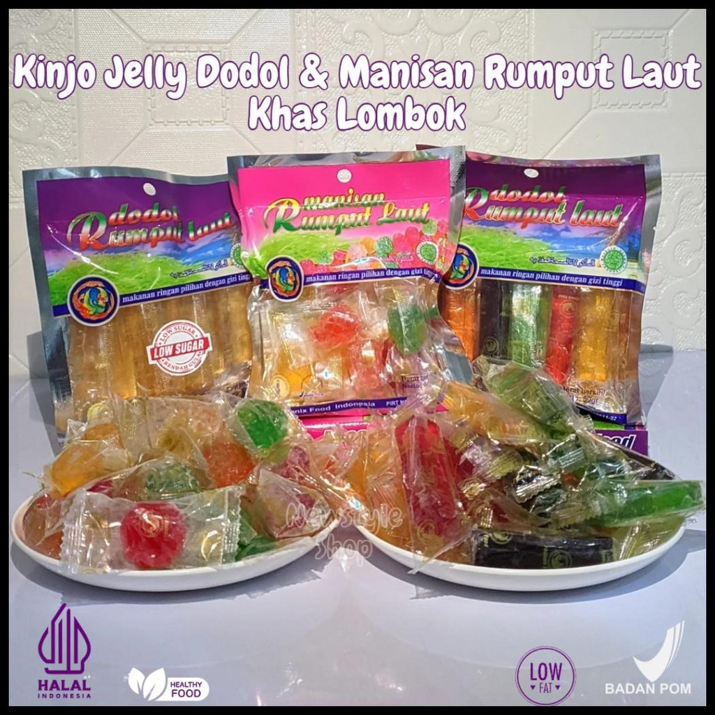 

KINJO JELLY DODOL & MANISAN RUMPUT LAUT KHAS LOMBOK / KINJO JELLY / DODOL RUMPUT LAUT PHOENIX FOOD 90G