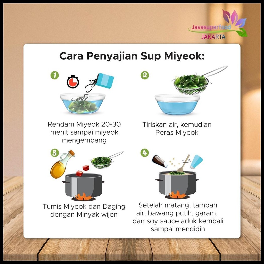 

CUT WAKAME RUMPUT LAUT KERING / DRIED SEAWEED / MIYEOK MYEOK MISO SOUP