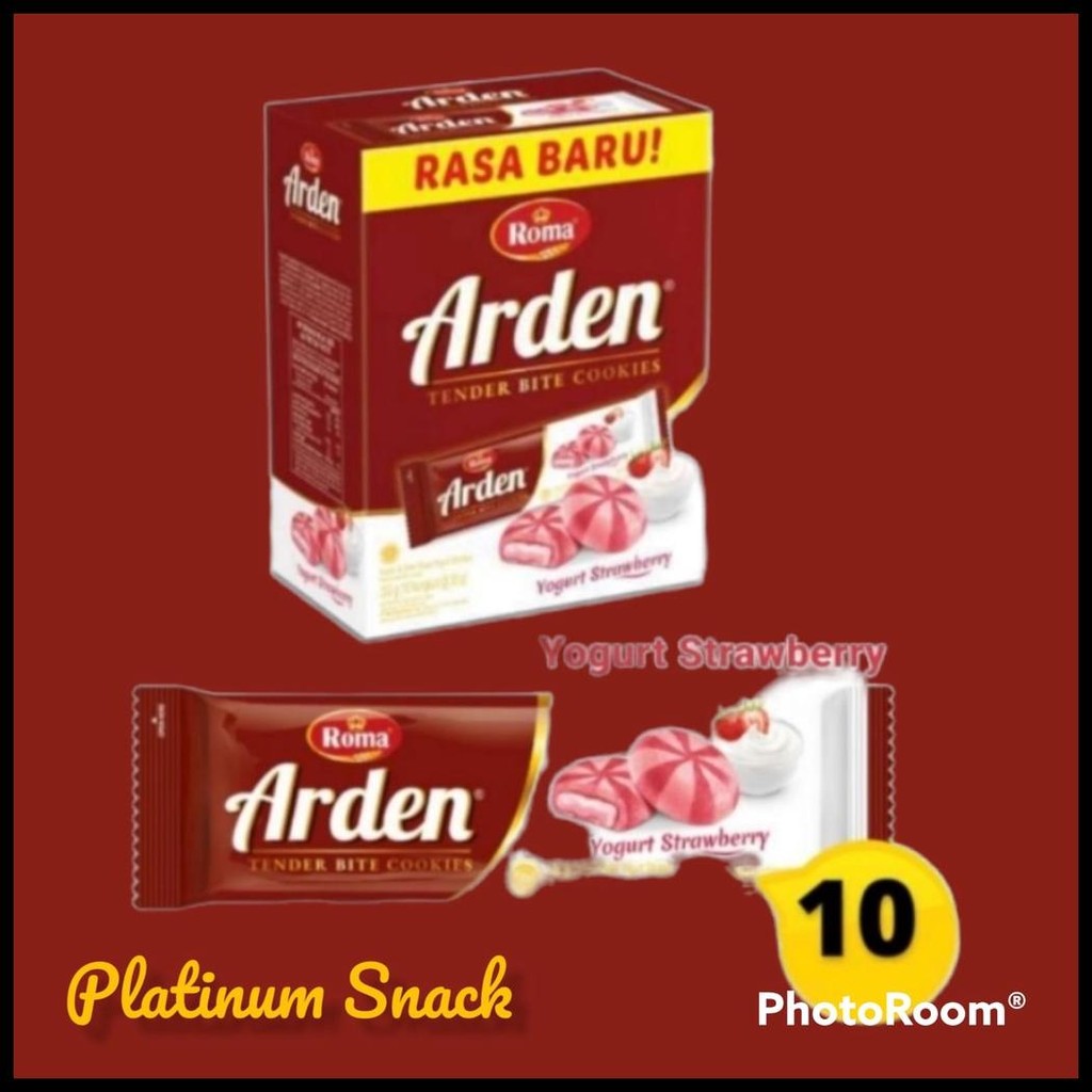 

ROMA ARDEN COOKIES CHOCO SPLENDID, ARDEN YOGURT STRAWBERRY NEW BOX | ISI 10 BKS @ 30 GR
