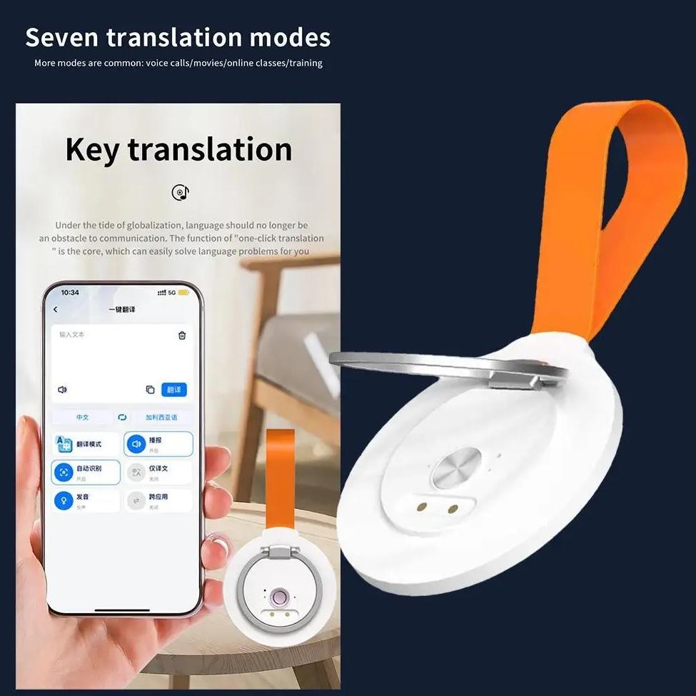 

Pocket AI Real Time Translation Device Portable Keychain Language In Real-Time Smart Translator Supports 135 Language Translator