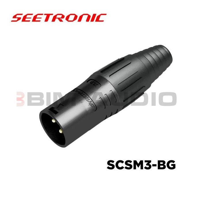 Connector XLR Male 3-Pin SEETRONIC SCSM3-BG