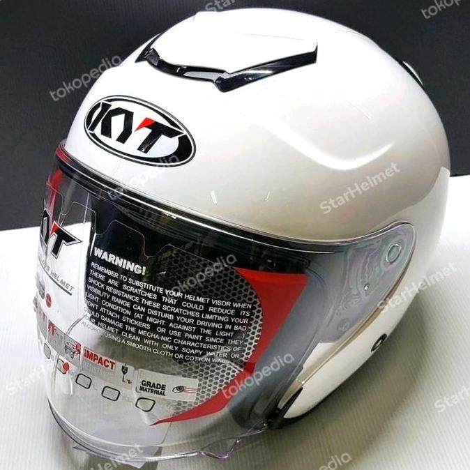 NEW Helm KYT Kyoto R Solid White Gloss Original