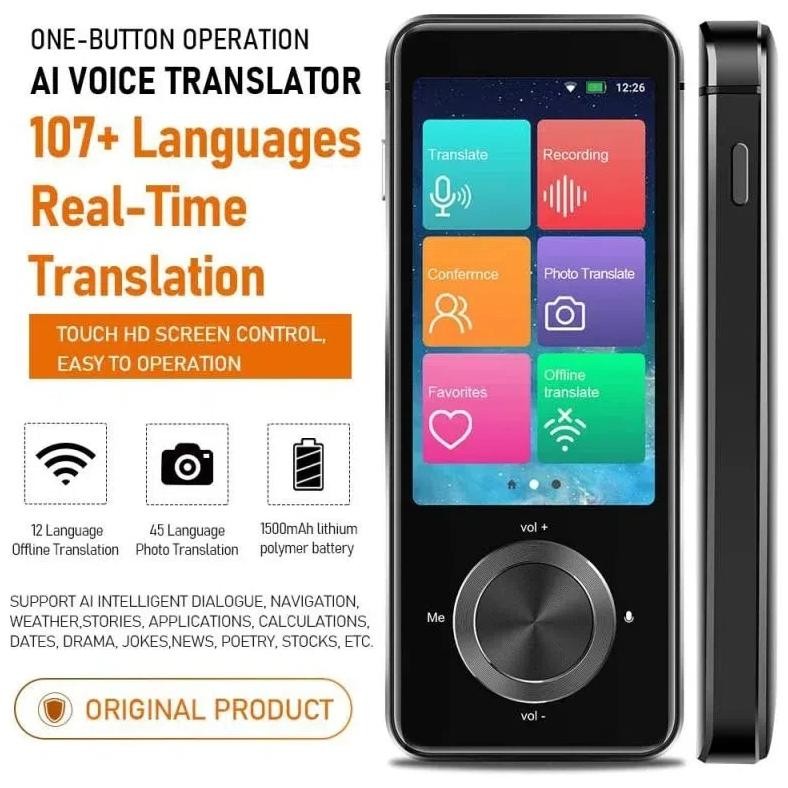 

New M9 Instant Voice Translator Portable Language In Real-time Smart Translation 16Offline Language Simultaneous Interpretation