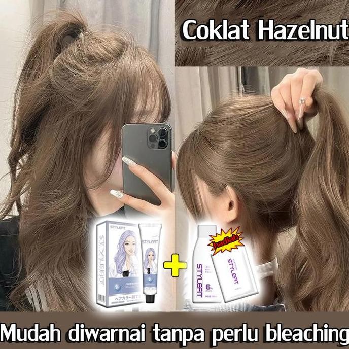 TERMURAH - STYLE FIT Tidak perlu pemutihan hair colour pewarna rambut halal 230ml Pewarna Herbal Cat
