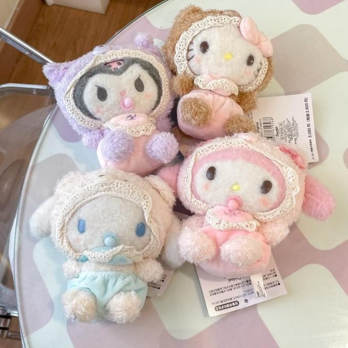 Milk Baby Sanrio Plush Keychain - Gantungan Kunci Boneka Kuromi Cinnamoroll My Melody [terbaik]