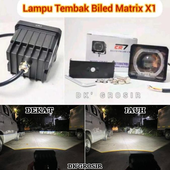 CR7 CR937 - Lampu Tembak Biled Waterproof CR7 High Low Putih