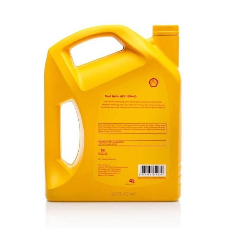 SHELL HELIX HX5 15W40 [4L] OLI MOBIL BENSIN SHELL UKURAN GALON OLI MOBIL SHELL
