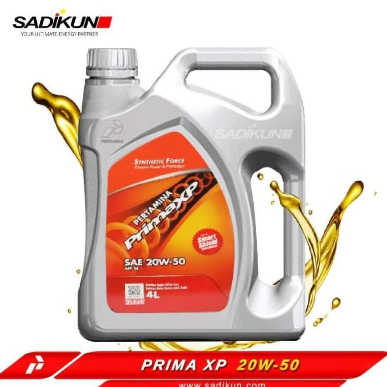 PERTAMINA PRIMA XP 20W-50 PELUMAS OLI MOBIL [4 LITER]
