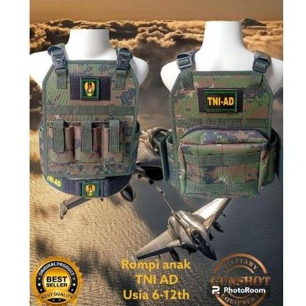 Rompi Anak Kostum esi Cosplay Karnaval TNI Fullset 03 HT