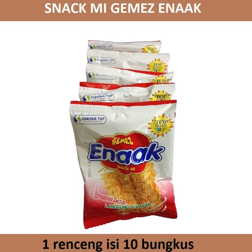

mi gemez enaak | snack mie enak | renceng isi 10 bks