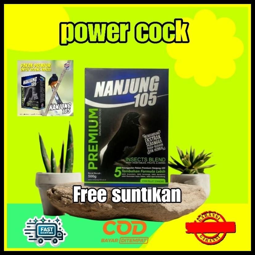 500 GR NANJUNG 105 VOER PELET EBODJAYA PAKAN BURUNG JUARA MURAI KACER.