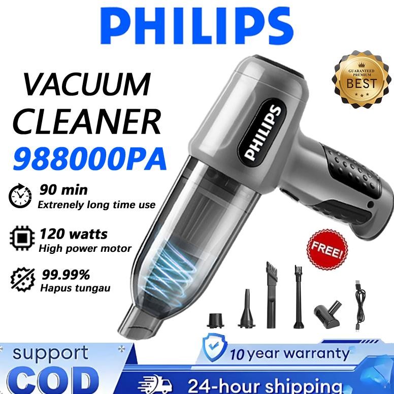 PHILIPS Vacuum Cleaner Nirkabel Genggam 650000 Pa Penyedot Debu Portabel Daya Tinggi Rumah Tangga Pe