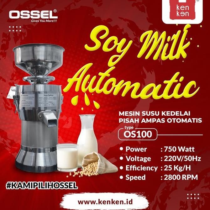 NEW MESIN SUSU KEDELAI PISAH AMPAS OTOMATIS OSSEL MURAH MESIN SOYA OSSEL