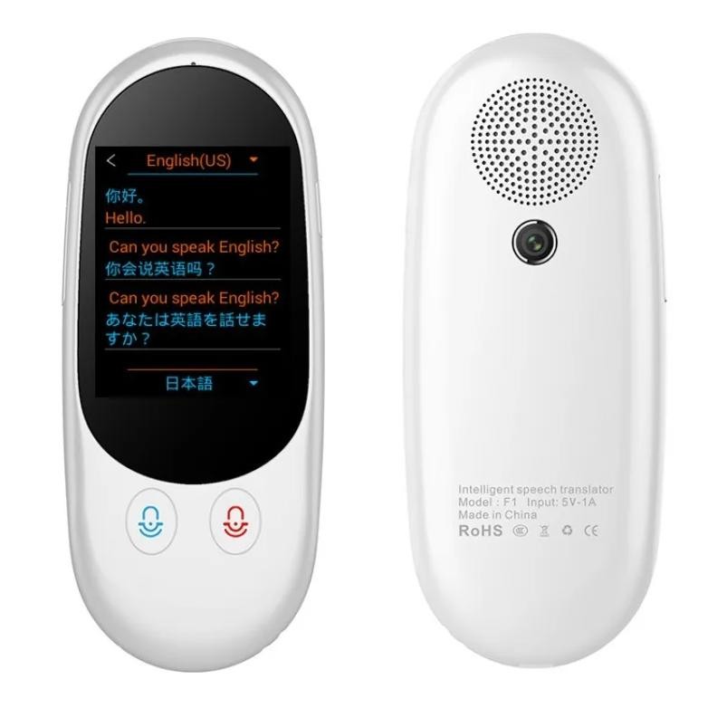 

Intelligent Voice Translator with Photo Taking English Learning Recording Function for Traveling Abroad