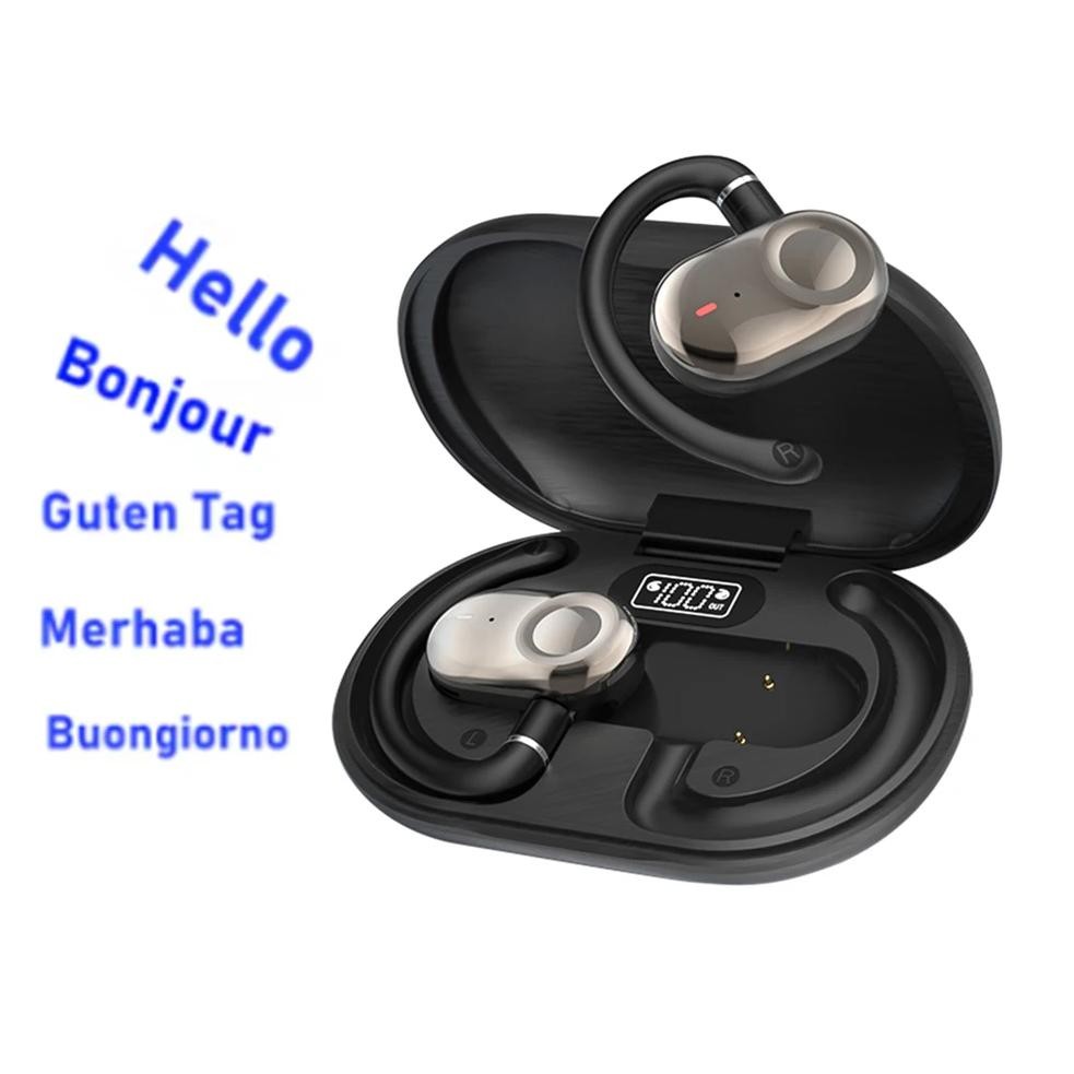 

AI Language Translation Earbuds 144 Languages Translator Earbuds with APP Bluetooth-Compatible 5.4 for Travel Business Learning