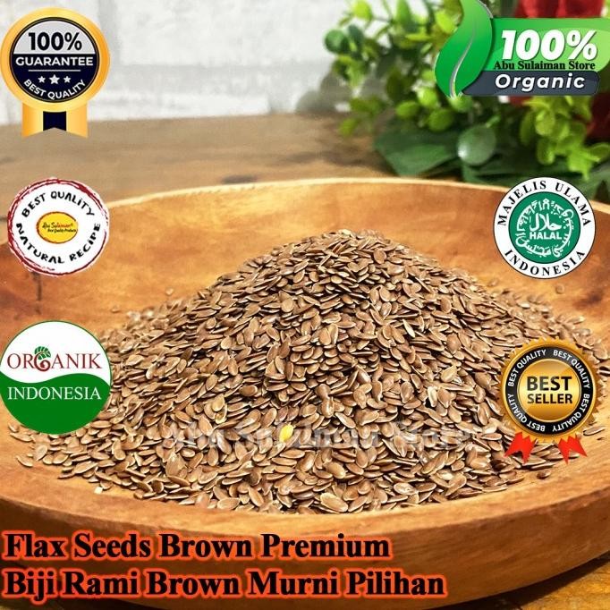 

FLAX SEED 1 KG / BROWN FLAX SEEDS IMPORT 1 kg / Flax seeds 1 kg / Biji Rami Premium / flaxseed brown 1 kg