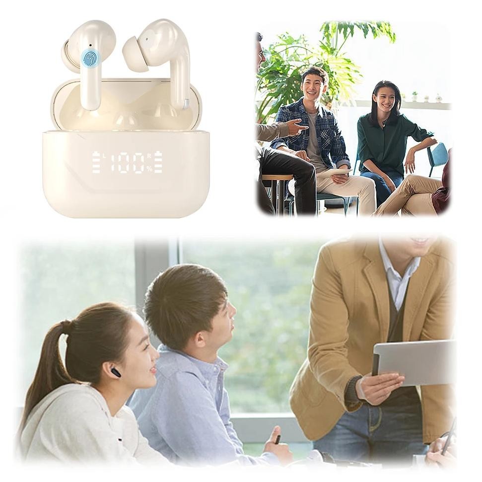 

Smart AI Real Time Translation Bluetooth Earbuds with Long Battery Life and Noise Canceling for Travel and Business