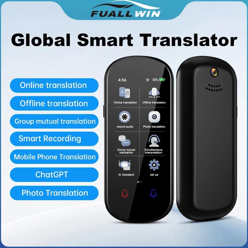 

S80 pro Smart Translator 138 Languages Inter-Translator Offline Camera Translator Intelligent Voice AI Voice Translation