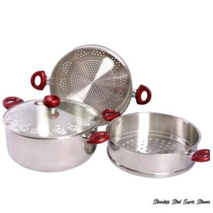 Tersedia Supra Super Steamer 2 Ukuran 32cm | Panci Steamer Supra 2 Susun