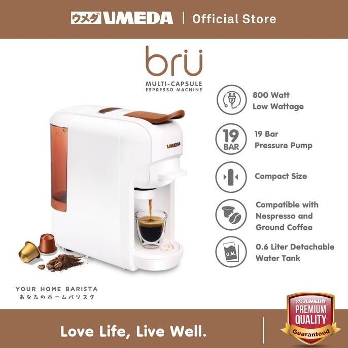 

Terlaris Umeda Bru Mesin Kopi Multi Kapsul / Nespresso Capsule Coffee Maker