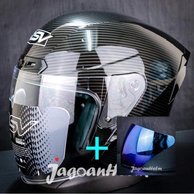 NEW RSV HELM NEW WINDTAIL 2.0 | BLACK MOTIF CARBON | SINGLE VISOR