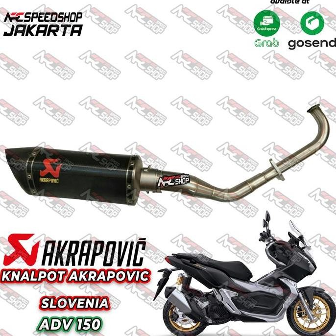 Knalpot Akrapovic ADV 150 Fullsystem Ori Slovenia (Header custom)