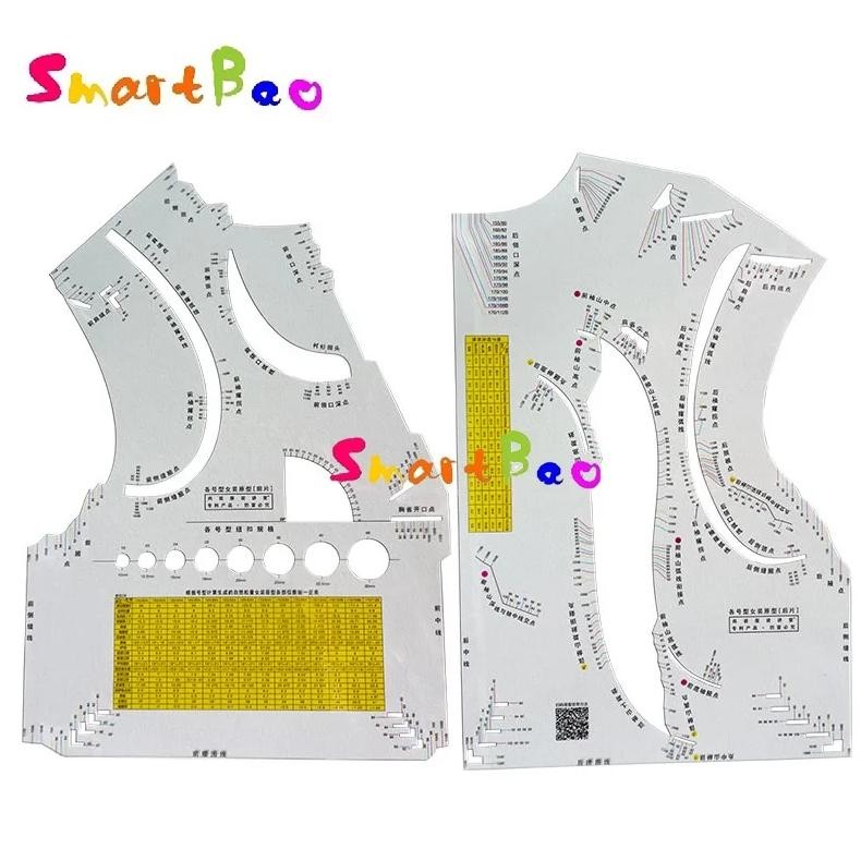 

Smartbao Pro Pattern Drafting Master Ruler Bust-Driven Garment Prototyping Tool For Instant Custom Drafting (80A-112B) | Sz80A