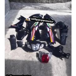 Cover body full set karisma D karisma x 125 plus lampu"