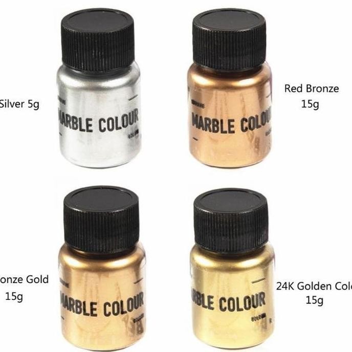 ready pigmen pewarna bubuk resin warna marbel gold silver {terbaru/terlaris/tergcor/kekinian}