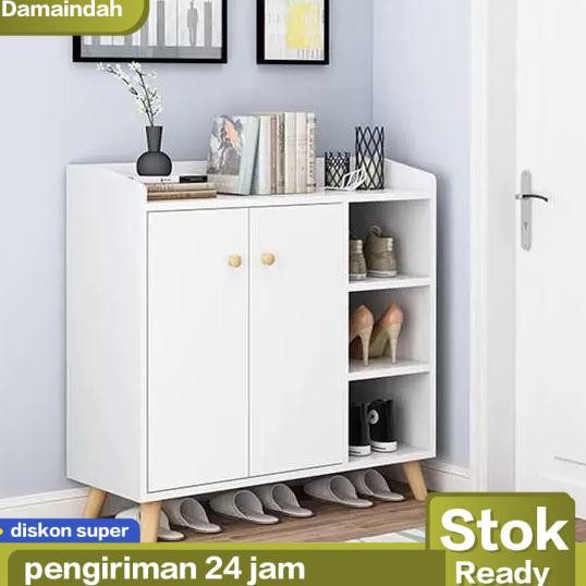 Lemari Sepatu Tertutup/Rak Sepatu Minimalis/Shoes Cabinet/Rak Sepatu Tertutup/Lemari Sepatu Outdoor/
