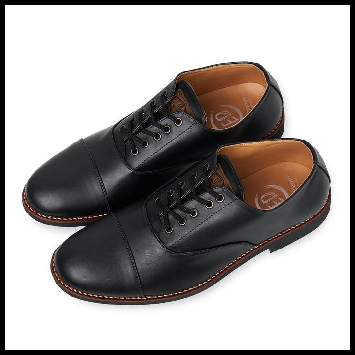 Oxford Black | Eight Dream | Sepatu Pantofel Pria Original Best Seller